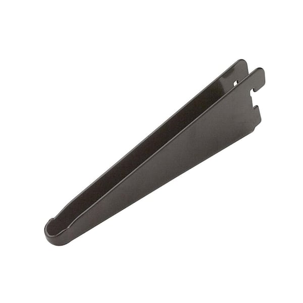 Rubbermaid 6.5 in. Black Twin Track Bracket for Wood Shelving FG4C0302BLA