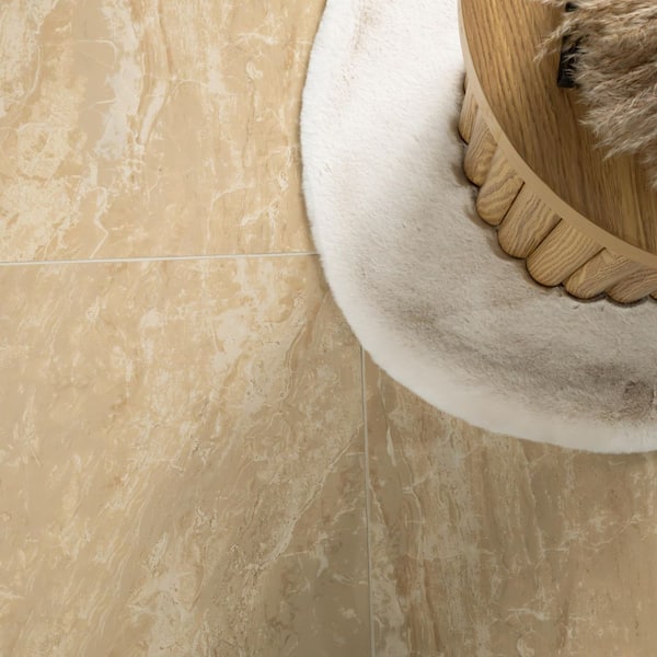 MSI Onyx Sand 24 in. x 24 in. Polished Porcelain Onyx Look