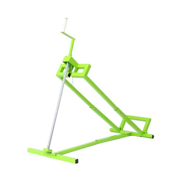 800 lbs. Capacity Green Lawn Mower Lift for Riding Tractors, 45° Tilt Adjustable Lawn Tractor Lifter