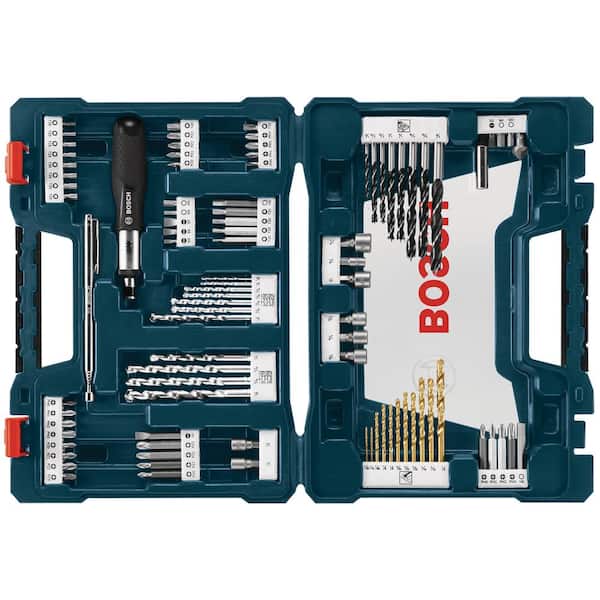 Bosch High Speed Steel Drilling and Driving Mixed Bit Set (91-Piece)
