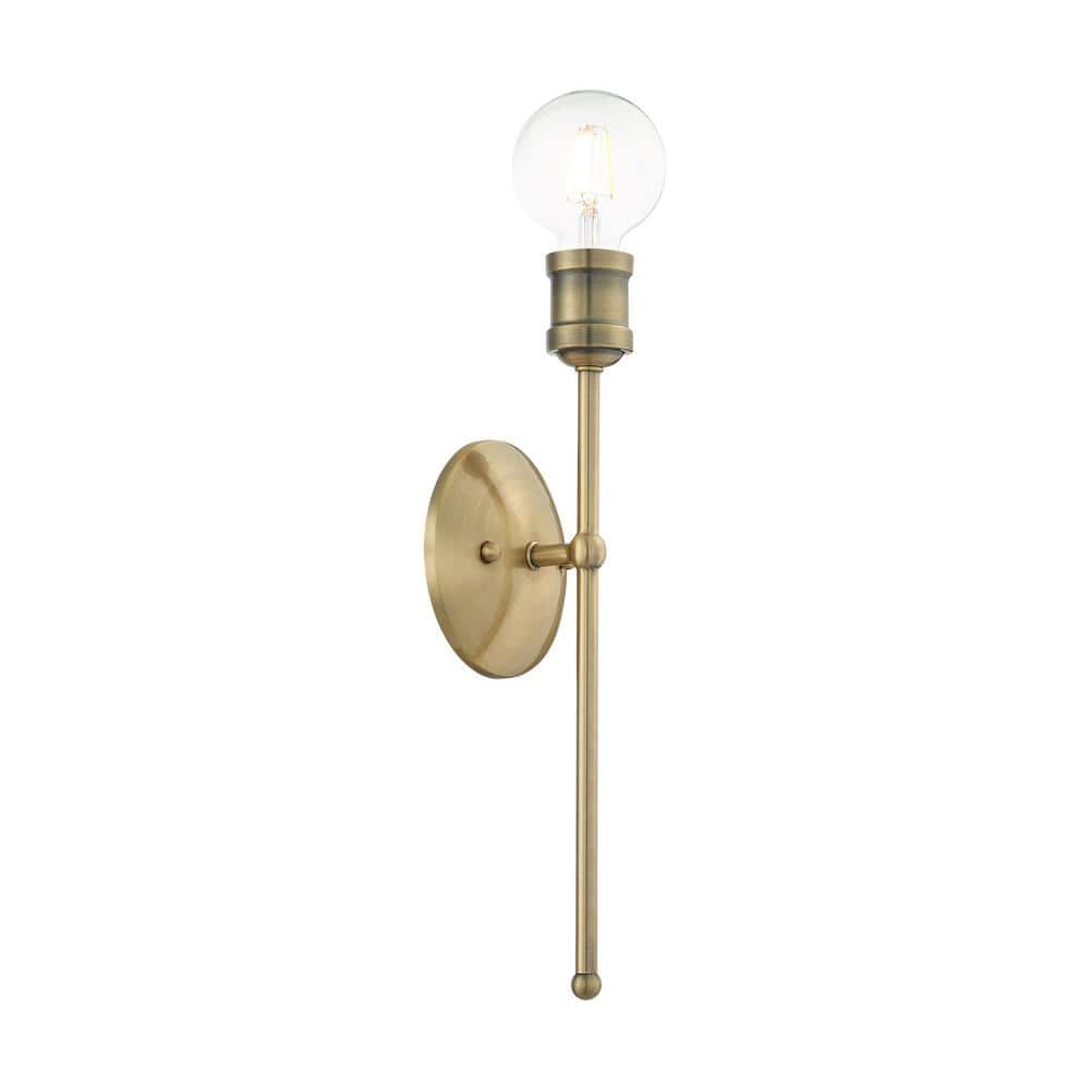 Lansdale 15'' Antique Brass Dimmable Wall Sconce
