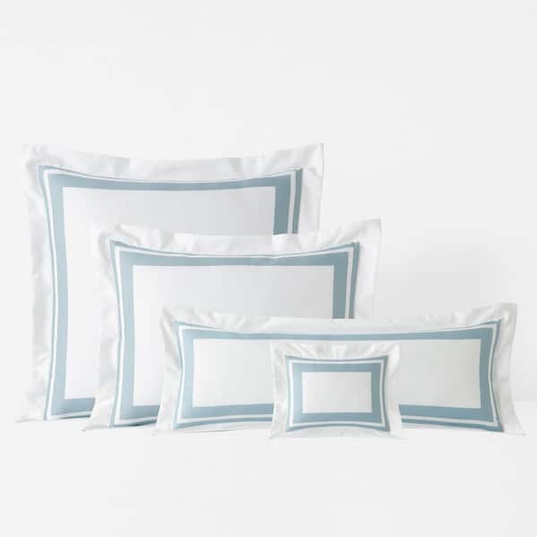 Legends Hotel Double Border Cloud 14 in. X 40 in. Throw Pillow Cover