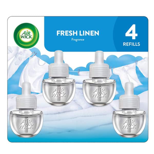 0.67 oz. Fresh Linen Scented Oil Plug-In Automatic Air Freshener Refill (4-Refills)