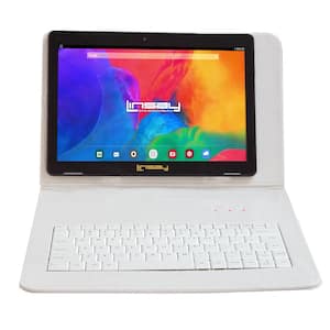 10.1 in. 1280x800 IPS 2GB RAM 32GB Android 12 Tablet with White Crocodile Keyboard
