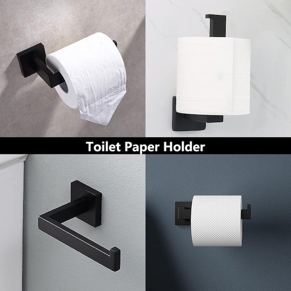 1/2Pcs Paper Towel Holder Wall Mounted Stainless Steel Toilet Tissue Roll  Hanger Under Cabinet Paper Holder for Kitchen Bathroom - AliExpress