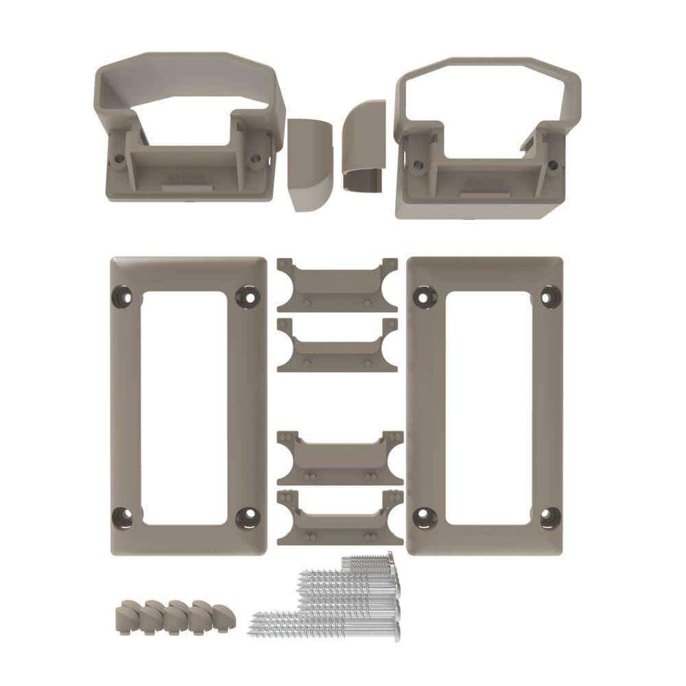 RDI Original Rail Earth Stair Mounting 2.75 in. Bracket Kit (2-Pair)