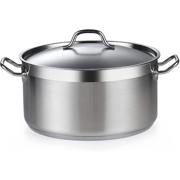 Cooks Standard 9 qt. Stainless Steel Dutch Oven Stockpot with Lid 02713 -  The Home Depot