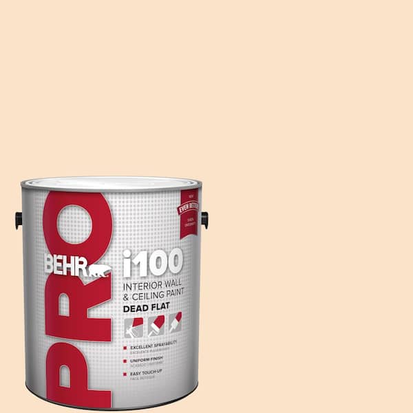 1 gal. #300C-2 Sand Dollar White Dead Flat Interior Paint