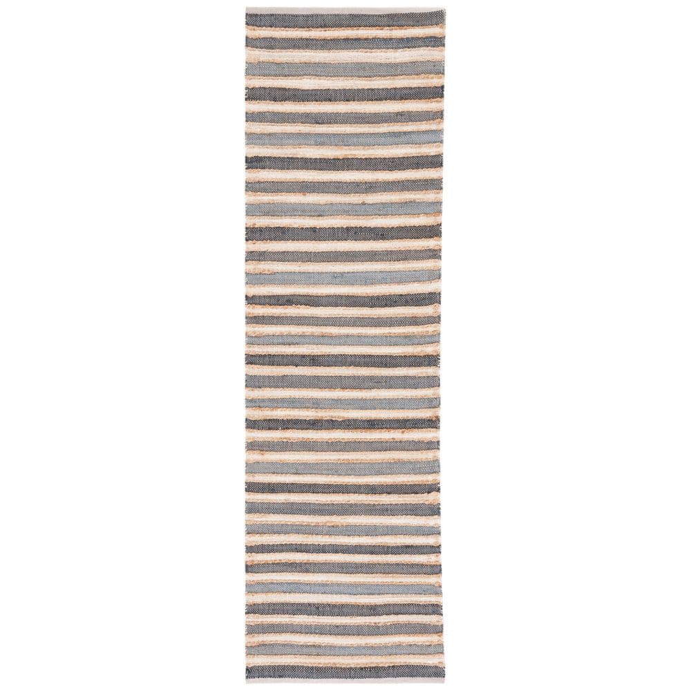 Striped Kilim 2 ft. x 8 ft. Charcoal/Ivory Striped Runner Rug price history on PriceWatchPro