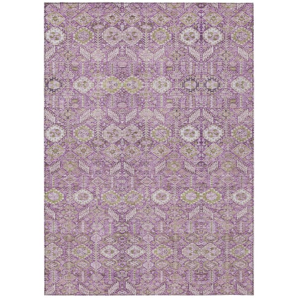 Addison Rugs Chantille ACN574 Lavender 2 ft. 6 in. x 3 ft. 10 in. Machine Washable Indoor/Outdoor Geometric Area Rug