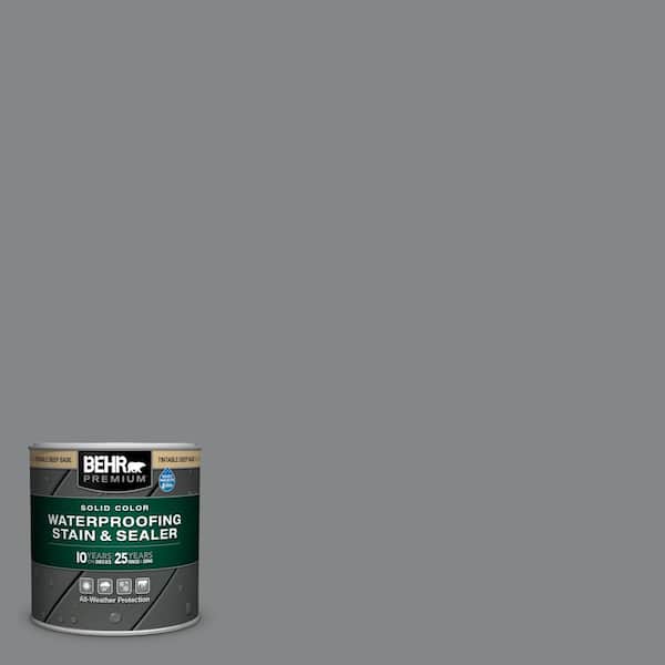 BEHR PREMIUM 8 oz. #PFC-64 Storm Solid Color Waterproofing Exterior Wood Stain and Sealer Sample