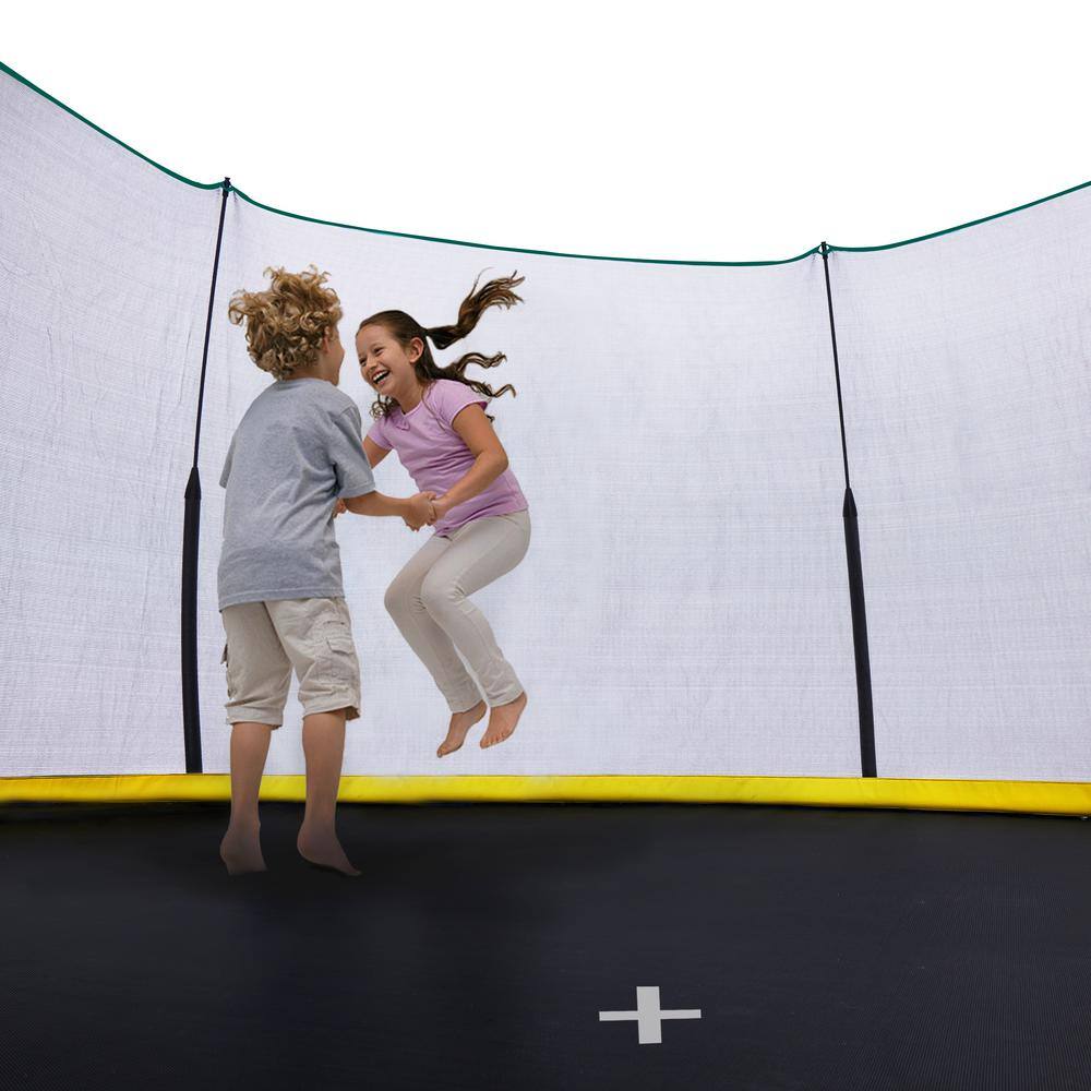 14FT Blue Outdoor Trampoline with Enclosure and Ladder