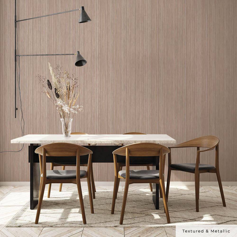 Neutral Faux Grasscloth Peel and Stick Wallpaper Roll