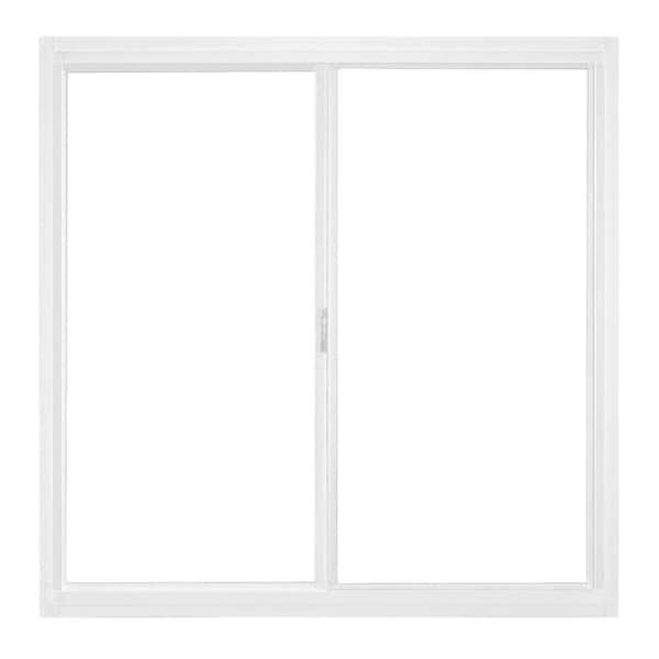 JELD-WEN 71.5 in. x 35.5 in. A-200 Series Horizontal Sliding Aluminum Windows with Screen - White