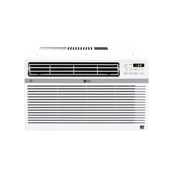 LG 8,000 BTU 115V Window Air Conditioner LW8017ERSM Cools 342 sq. ft. with & Wi-Fi Enabled in White