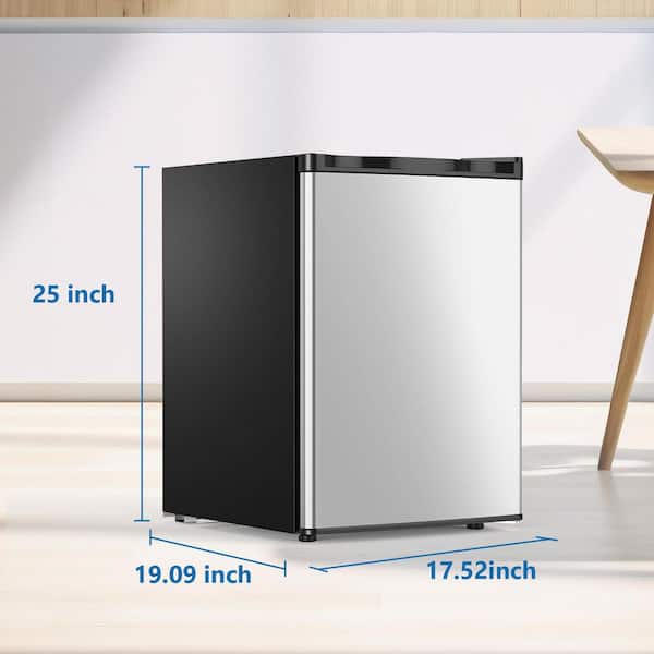 COWSAR 17.52 in. 2.6 cu. ft. Mini Refrigerator with Freezer