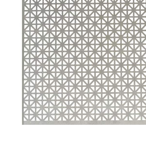 36 in. x 36 in. x 0.02 in. Union Jack Silver Metallic Aluminum Sheet Metal