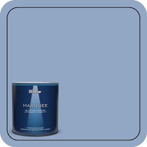 BEHR ULTRA 1 qt. #PPU15-13 Blue Hydrangea Satin Enamel Exterior Paint