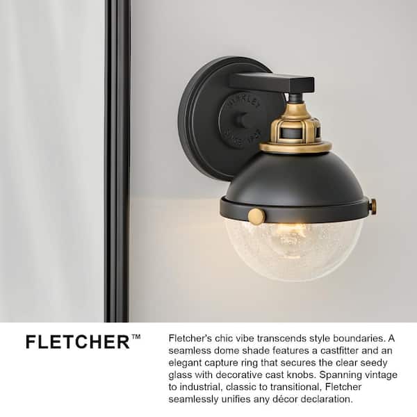 HINKLEY - Fletcher 25.0 in. 3 Light Black Vanity Light