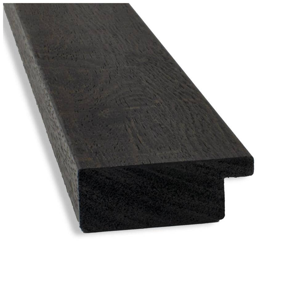 Rustic Plank Espresso Square Woodgrain Wall Mirror 23.38"