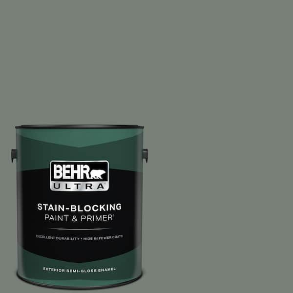 BEHR ULTRA 1 gal. Home Decorators Collection #HDC-AC-22 Cedar Forest Semi-Gloss Enamel Exterior Paint & Primer