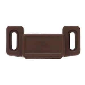 2 in. Brown Economy Magnetic Door Catch with Strike