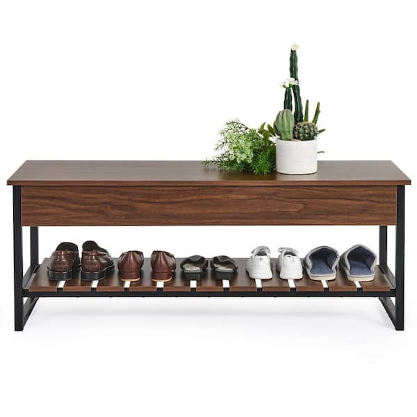 Metal Shoe Rack Bench for Entryway, Entry Bench with Shoe Storage Shelf,  3-Tier Small Shoe Bench for Small Spaces 금속 신발장 벤치 - AliExpress