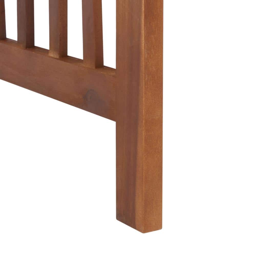 Rocklin 4-Piece Natural & Black Acacia Outdoor Set
