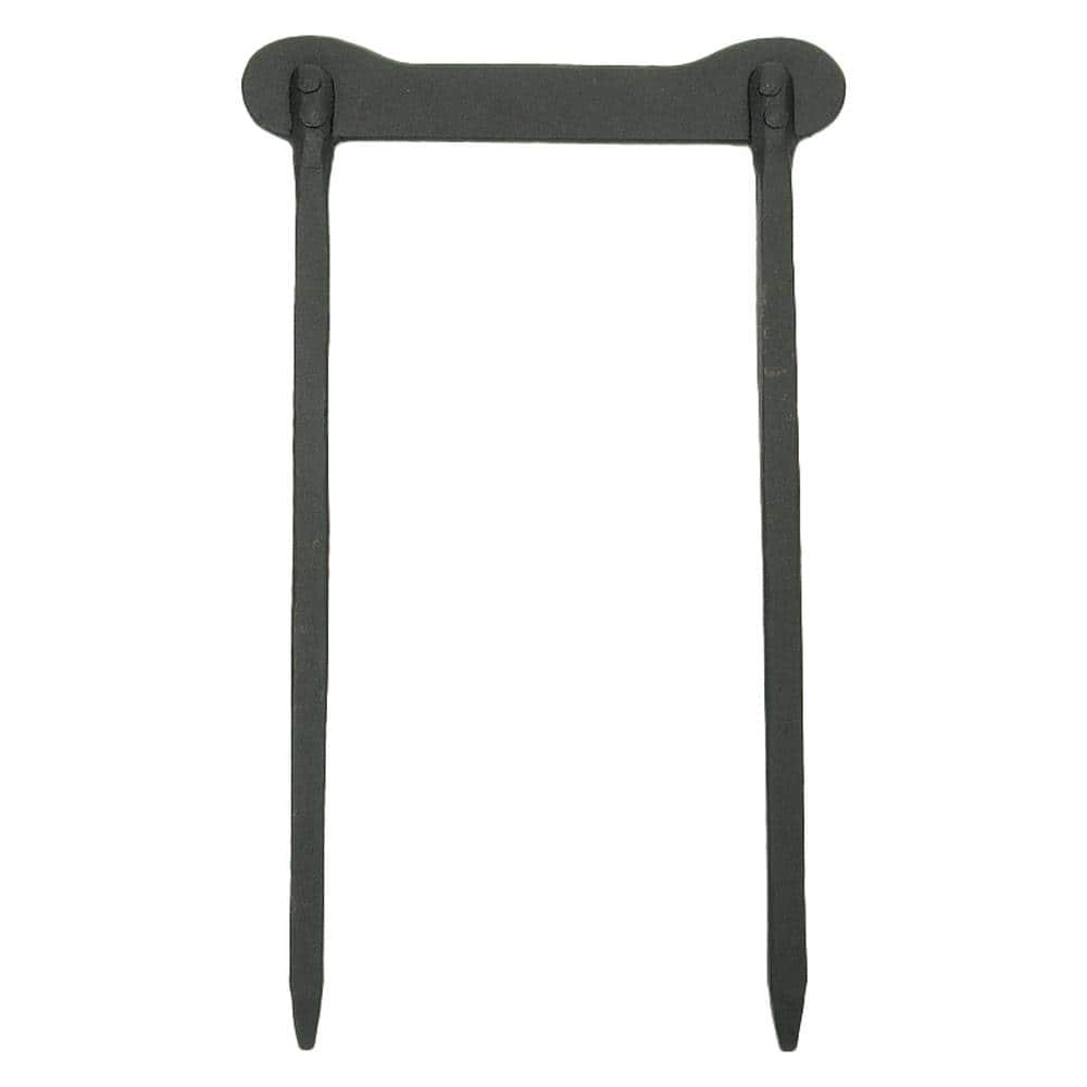 Black Powder-Coated Metal Boot Scraper for Outdoor Entryway