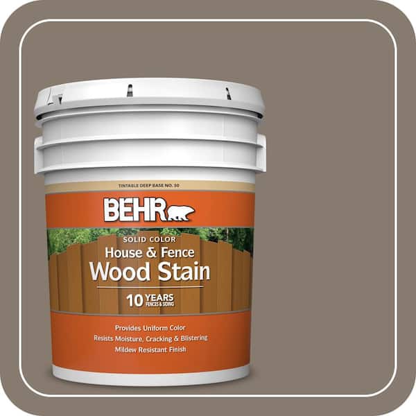 5 gal. #SC-259 Aged Grey Solid Color House and Fence Exterior Wood Stain