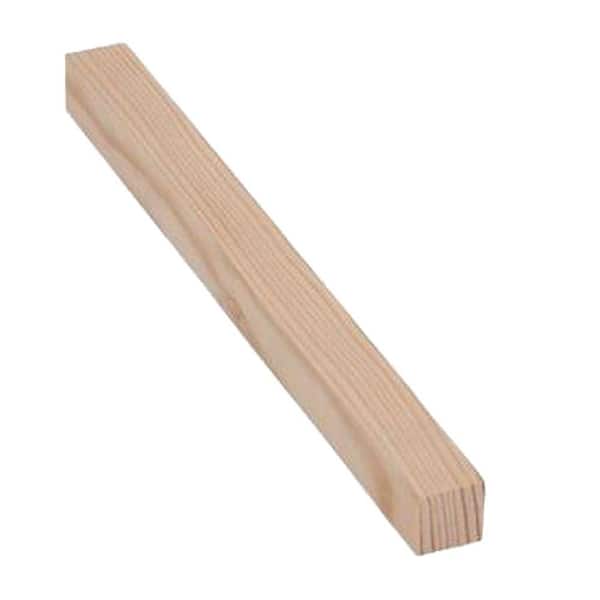 Unbranded 36 in. x 2 in. Unfinished Fir Square Baluster