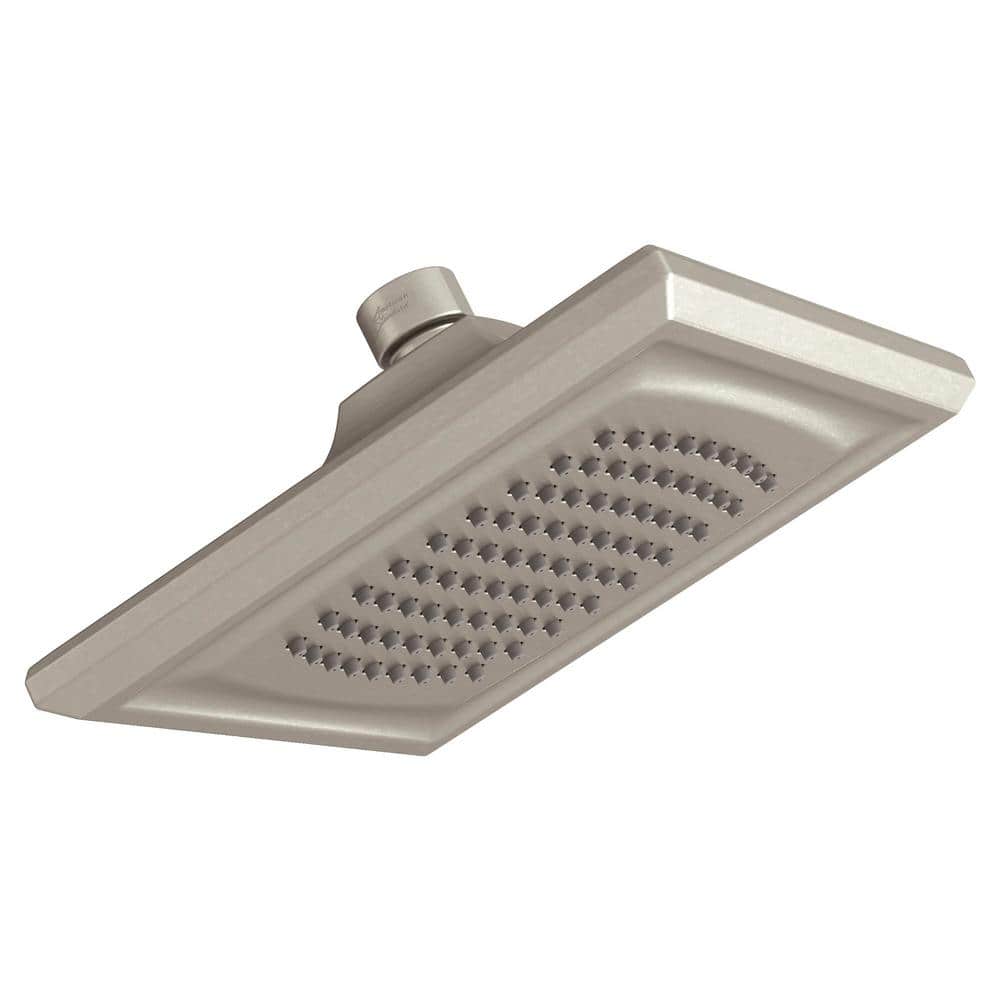 Town Square 1-Spray 6.3 in. Single Wall Mount Fixed Shower Head in Brushed 