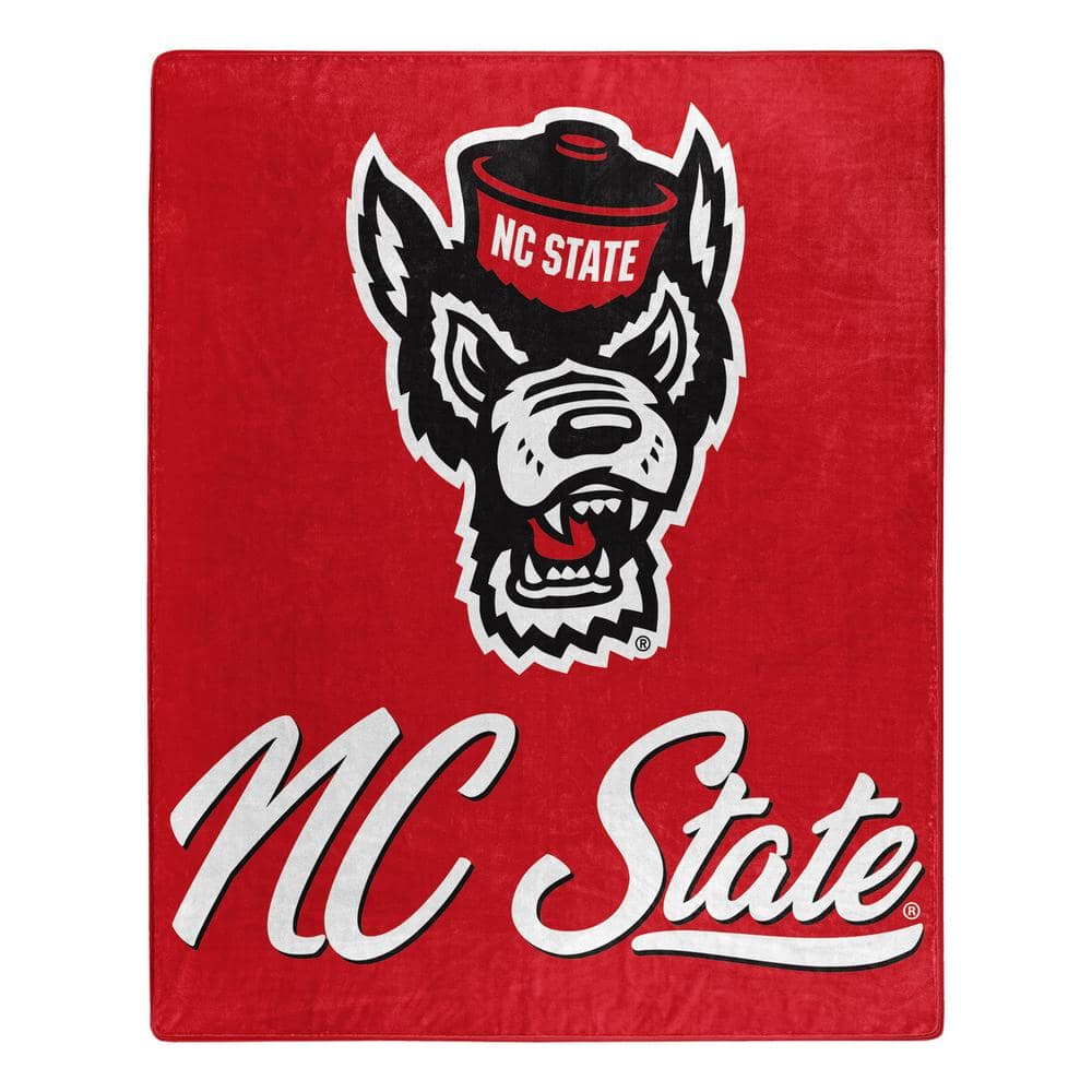 THE NORTHWEST GROUP NCAA Multi-Color NC State Signature Raschel Throw ...