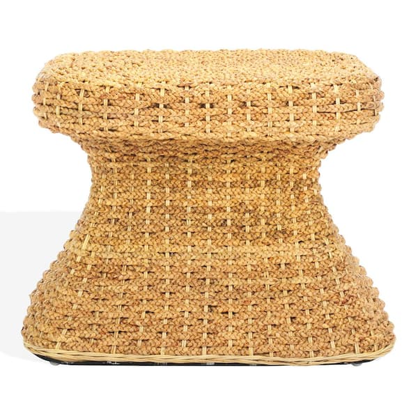 Caprianna 25.6 in. Natural Square Wicker End Table