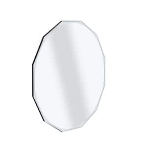 23.6 in. W x 23.6 in. H Frameless Diamond Silver Mirror