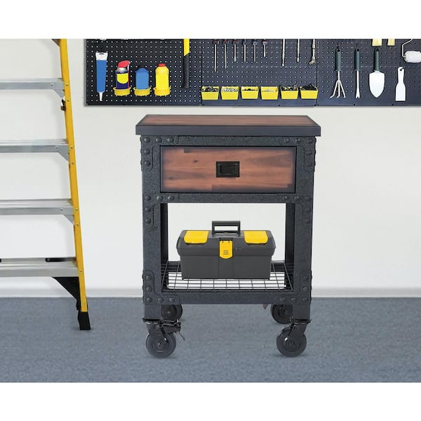 Duramax 2-Drawer Rolling Workbench 48 Inch x 24 Inch for Home, Garage