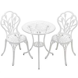 white outdoor bistro chairs