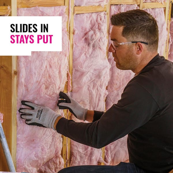 Owens Corning R-21 Faced 23 by 93 Fiberglass Batt Insulation Fits 2x6 Floor or Walls a Total of 10 Bags and Square Footage of 891.3 FT 