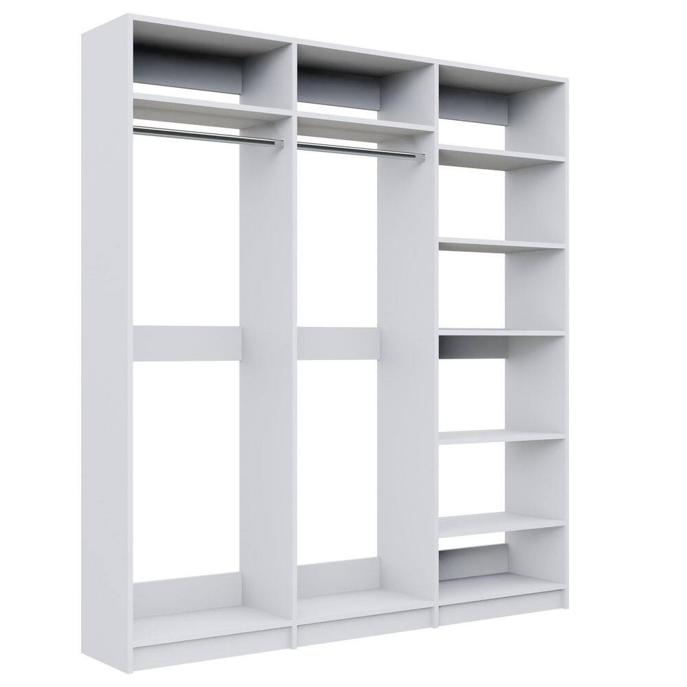 Alto Laundry Room 99 in. W White 2-Tall Hang and-Shelf Tower 13-Shelf Wood Closet System price history on PriceWatchPro