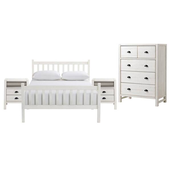 Alaterre Furniture Storage, Set of 2, White Underbed Drawers