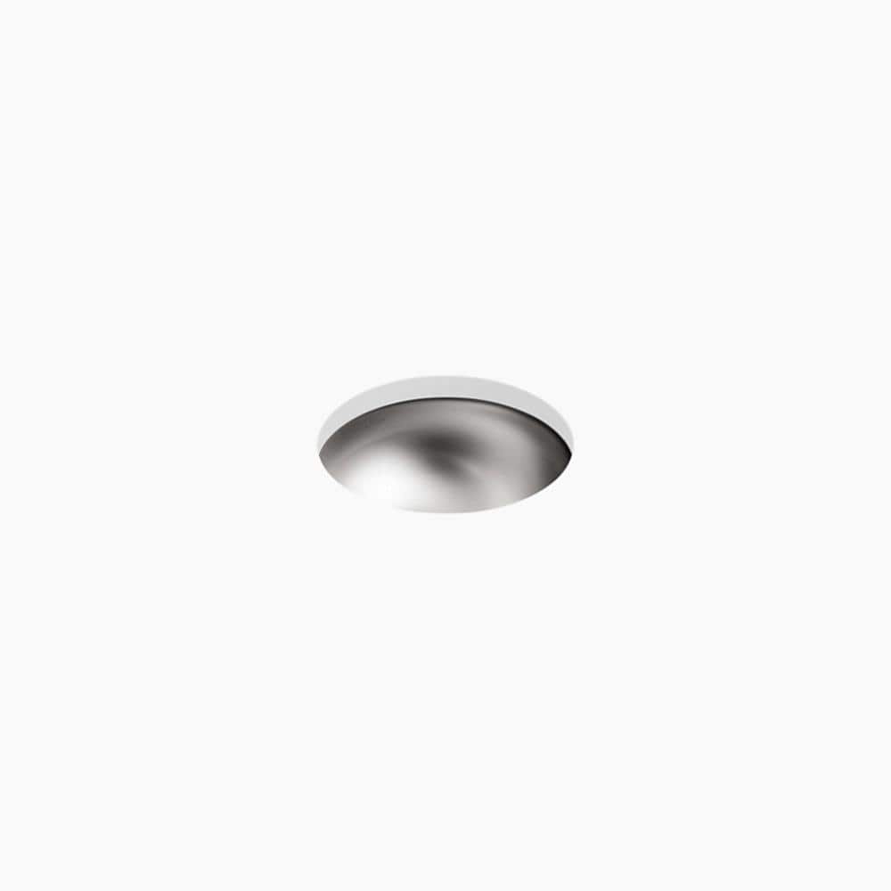 13.625'' Satin Stainless Steel Round Undermount Kitchen Sink