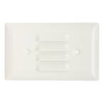 Pass & Seymour 302/304 S/S 1 Gang Horizontal Louvered Wall Plate, White (1-Pack)