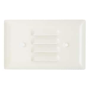 Pass & Seymour 302/304 S/S 1 Gang Horizontal Louvered Wall Plate, White (1-Pack)