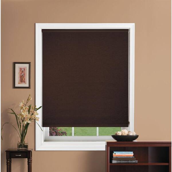Bali Cut-to-Size Cut-to-Size Java Corded Blackout Fade resistant Roller Shades 37.25 in. W x 72 in. L