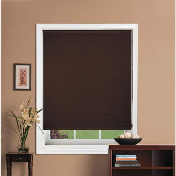 Bali Cut-to-Size Cut-to-Size Java Corded Blackout Fade resistant Roller Shades 17 in. W x 72 in. L
