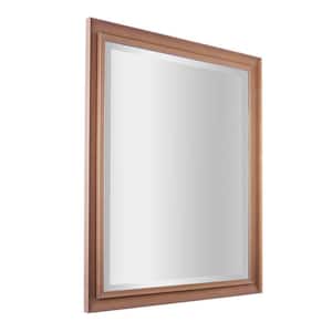 26 in. W x 32 in. H Classic Frame Rectangular Beveled Wall Mirror in Antique Gold