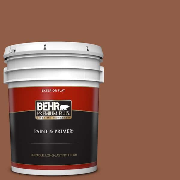 BEHR PREMIUM PLUS 5 gal. #PPU3-18 Artisan Flat Exterior Paint & Primer