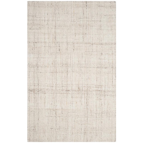 SAFAVIEH Abstract Ivory/Beige Doormat 2 ft. x 3 ft. Striped Area Rug