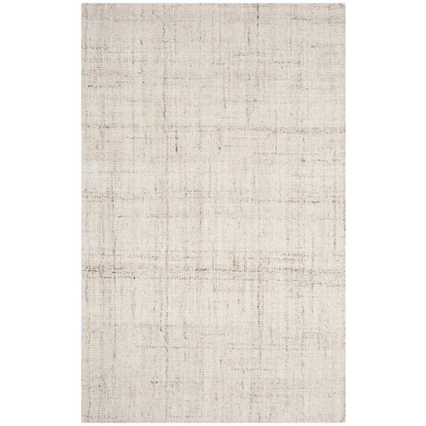 Abstract 6 ft. x 8 ft. Ivory/Beige Area Rug