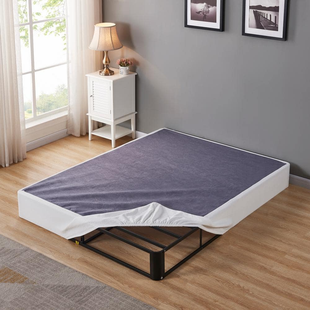 White King Metal Frame Mattress Box Spring with Polyester Cover